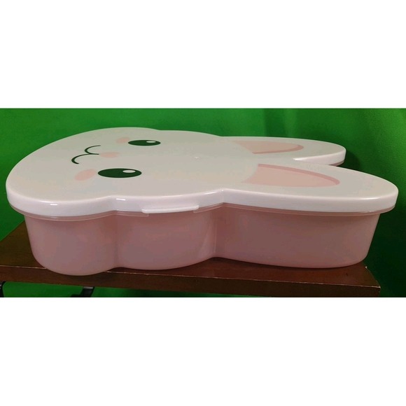 New CWC Bunny Snackle Box with Lid & 6 Compartments for Snacks & Food Container - Picture 5 of 10
